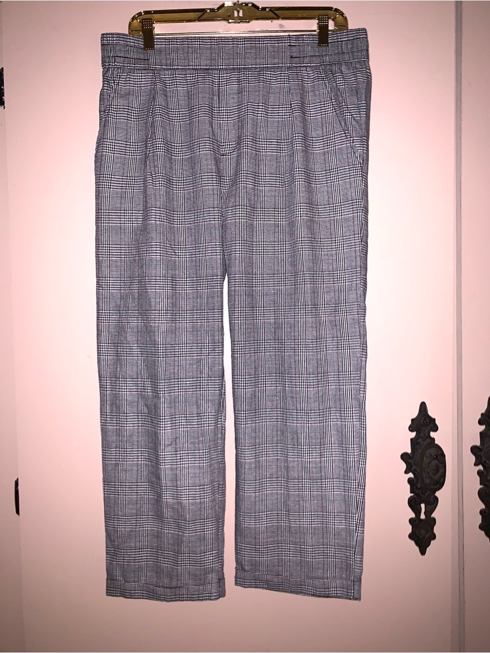 Gray Plaid Women’s Dress Pants